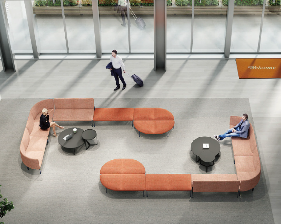 The Flow Series: Modular Public Seating