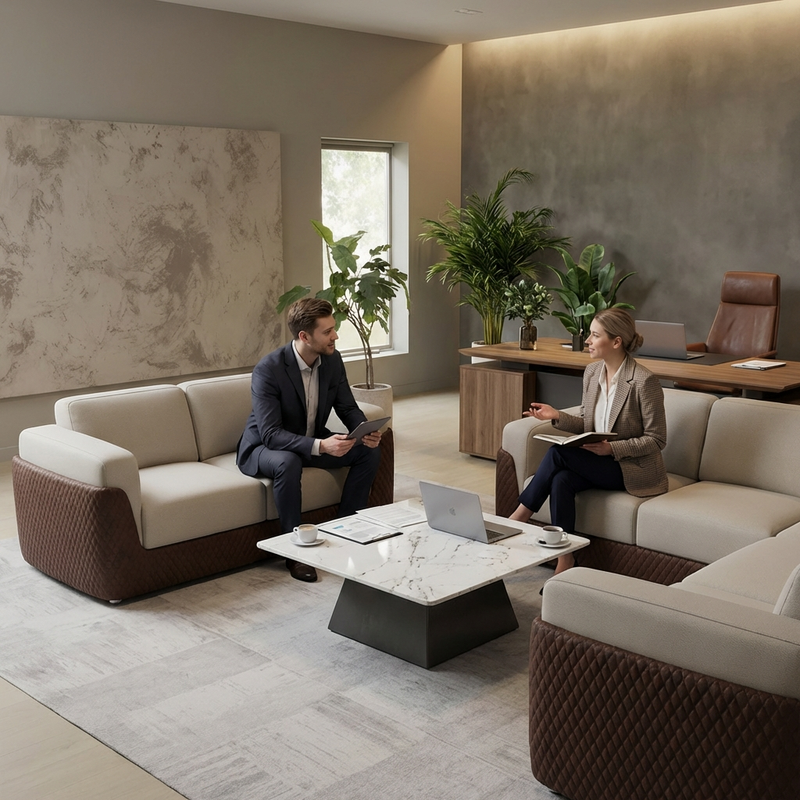 The Sterling Quilted Executive Sofa