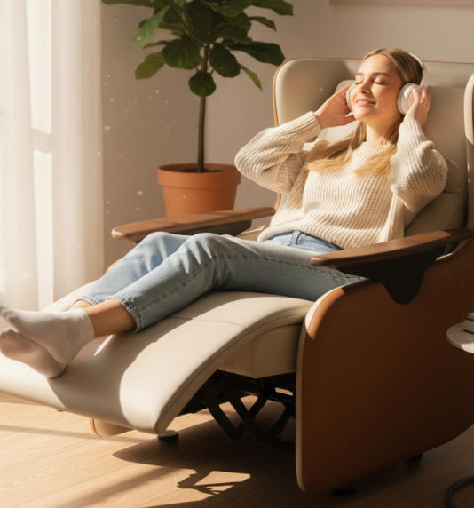 Modern Electric Reclining Single Sofa